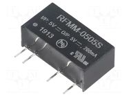 Converter: DC/DC; 1W; Uin: 4.5÷5.5VDC; Uout: 5VDC; Iout: 200mA; SIP7 RECOM