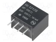 Converter: DC/DC; 2W; Uin: 10.8÷13.2VDC; Uout: 12VDC; Iout: 167mA RECOM