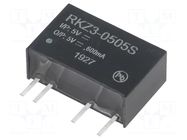 Converter: DC/DC; 3W; Uin: 4.5÷5.5VDC; Uout: 5VDC; Iout: 600mA; SIP7 RECOM