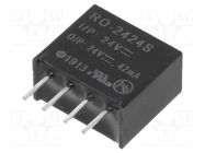 Converter: DC/DC; 1W; Uin: 21.6÷26.4V; Uout: 24VDC; Iout: 42mA; SIP4 RECOM