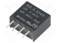 Converter: DC/DC; 1W; Uin: 2.97÷3.63V; Uout: 24VDC; Iout: 42mA; SIP4 RECOM