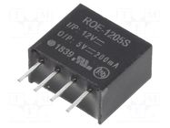 Converter: DC/DC; 1W; Uin: 10.8÷13.2VDC; Uout: 5VDC; Iout: 200mA RECOM