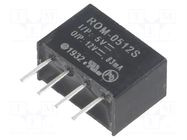 Converter: DC/DC; 1W; Uin: 4.5÷5.5VDC; Uout: 12VDC; Iout: 83mA; SIP4 RECOM