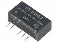 Converter: DC/DC; 1W; Uin: 4.75÷5.25VDC; Uout: 5VDC; Iout: 200mA RECOM