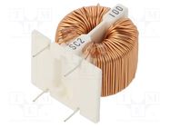 Inductor: wire; THT; 10mH; 220mΩ; 250VAC; -25÷120°C; SC; 2A KEMET