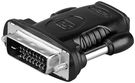 HDMI™/DVI-D Adapter, nickel-plated, 1 pc. in polybag, black - HDMI™ female (Type A) > DVI-D male Dual-Link (24+1 pin)