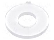 Washer; round; M3; D=8mm; h=0.8mm; polyamide; BN 85546; natural BOSSARD