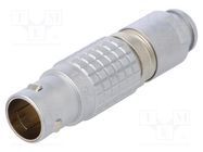 Connector: circular; 2B; plug; male; PIN: 4; soldering; for cable LEMO