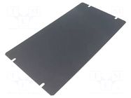 Mounting plate; steel; 1441; black HAMMOND
