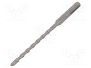Drill bit; for concrete; Ø: 6mm; L: 160mm; metal; cemented carbide METABO