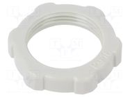 Nut; PG16; polystyrene; Thk: 6mm; Spanner: 30mm; light grey OBO BETTERMANN