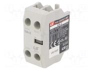 Auxiliary contacts; Leads: screw terminals; front; -5÷60°C; IP20 LS ELECTRIC
