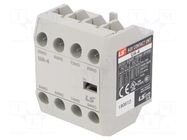 Auxiliary contacts; Leads: screw terminals; front; -5÷60°C; IP20 LS ELECTRIC