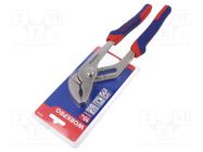 Pliers; adjustable; 250mm; steel Workpro