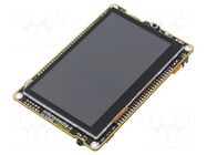 Display: TFT; 4.3"; 480x272; uC: STM32F407ZGT6; Touchpad: yes MIKROE
