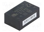 Converter: AC/DC; 3W; 85÷305VAC; Usup: 120÷430VDC; Uout: 5VDC; 72% RECOM