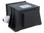 Transformer: encapsulated; 105VA; 230VAC; 12V; 12V; 4.38A; 4.38A INDEL