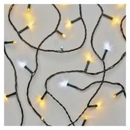 LED Christmas chain, flashing, 8 m, outdoor and indoor, warm/cool white, timer, EMOS