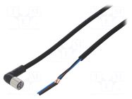 Cable: for sensors/automation; M8; PIN: 3; angled; Len: 5m; plug OMRON