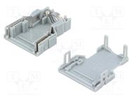 Plug case; PIN: 15; unshielded; Locking: latch; for cable; straight HIROSE