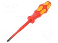 Screwdriver; insulated,slim; PlusMinus PZ-type; PZ2/SL; 1kVAC WERA