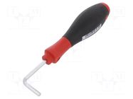 Screwdriver; angular; hex key; HEX 4mm; SoftFinish® WIHA