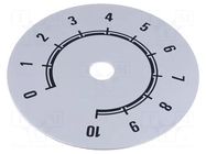 Scale; Range: 0 ÷ 10; Ø80mm; Øhole: 10mm; aluminium SUPERTRONIC