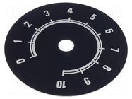 Scale; Range: 0 ÷ 10; Ø80mm; Øhole: 10mm; aluminium SUPERTRONIC