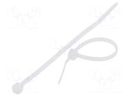 Cable tie; L: 60mm; W: 2.5mm; natural; polyamide; 80N; Ømax: 12.6mm FIX&FASTEN
