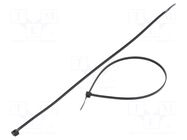 Cable tie; L: 710mm; W: 7.6mm; black; polyamide; 667N; Ømax: 198mm FIX&FASTEN