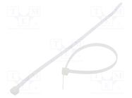 Cable tie; L: 200mm; W: 4.8mm; polyamide; 222N; natural; Ømax: 50mm FIX&FASTEN