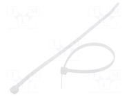 Cable tie; L: 200mm; W: 4.8mm; natural; polyamide; 222N; Ømax: 50mm FIX&FASTEN