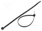 Cable tie; L: 215mm; W: 4.8mm; polyamide; 222N; black; Ømax: 58mm FIX&FASTEN