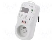 Module: regulator; digital; temperature; 220÷230VAC; IP30; 16A NOVATEK ELECTRO