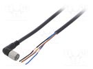 Connection lead; M8; PIN: 4; angled; 2m; plug; 1A; -25÷70°C; PVC; IP67 OMRON
