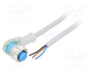 Connection lead; M12; PIN: 4; angled; 5m; plug; 4A; -30÷80°C; IP67 SICK