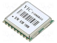 Module: GPS/QZSS; ±2.5m; GPS; -161dBm; 3÷4.3VDC; 9.6kbps; 10Hz; UART YIC