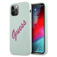 Guess GUHCP12LLSVSBF iPhone 12 Pro Max 6.7&quot; blue fuchsia/blue fuschia hardcase Silicone Vintage, Guess