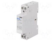 Contactor: 2-pole installation; 20A; 8VAC; NC + NO; CR20 EATON ELECTRIC