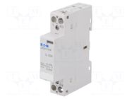 Contactor: 2-pole installation; 20A; 8VAC; NC + NO; CR20 EATON ELECTRIC