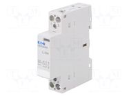 Contactor: 2-pole installation; 20A; 8VAC; NO x2; CR20 EATON ELECTRIC