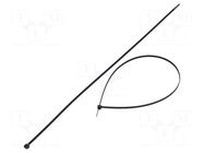 Cable tie; L: 550mm; W: 4.8mm; black; polyamide; 222N; Ømax: 163mm FIX&FASTEN