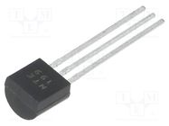 Transistor: NPN; bipolar; 50V; 0.1A; 0.36W; TO92 NTE Electronics
