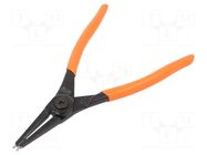 Pliers; for circlip; external; 19÷60mm; Pliers len: 180mm BAHCO