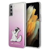Karl Lagerfeld Choupette Fun Case for Samsung Galaxy S21+ - Pink, Karl Lagerfeld