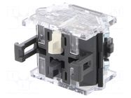 Contact block; 22mm; OptoHiT; front fixing; screw terminals; 10A EAO