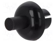 Rivet; polyamide; L.rivet: 5.1mm; black; push-in DREMEC