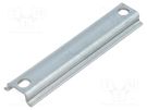 DIN rail; steel; zinc; L: 66mm; W: 15mm; H: 5mm; for enclosures SPELSBERG
