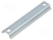 DIN rail; steel; zinc; L: 66mm; W: 15mm; for enclosures; TS15 x 5 SPELSBERG