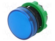 Control lamp; 22mm; Harmony XB5; -25÷70°C; Ø22mm; IP66; blue SCHNEIDER ELECTRIC